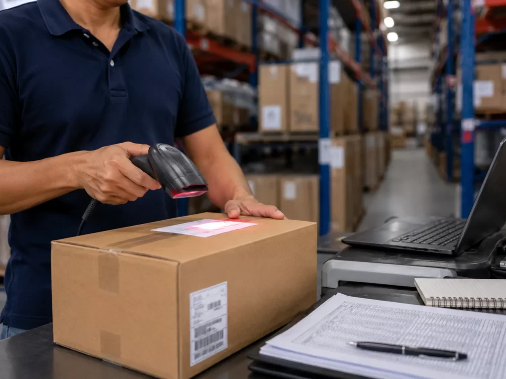 Barcode scanning software for warehouse inventory tracking and billing automation in manufacturing operations using TejoScan